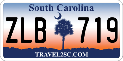 SC license plate ZLB719