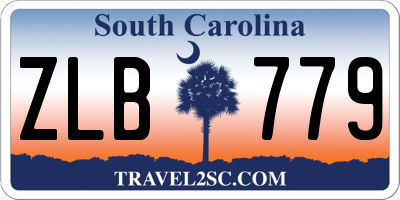 SC license plate ZLB779