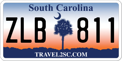 SC license plate ZLB811