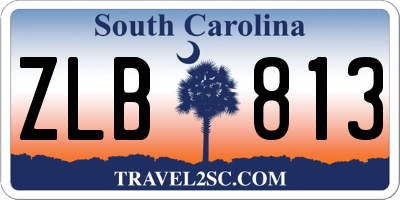 SC license plate ZLB813