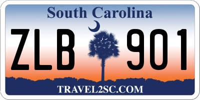SC license plate ZLB901