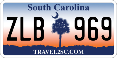 SC license plate ZLB969
