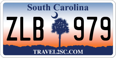 SC license plate ZLB979