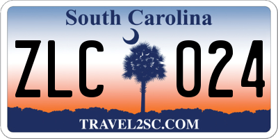 SC license plate ZLC024