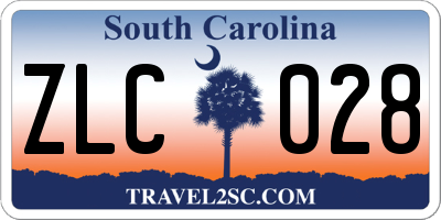 SC license plate ZLC028