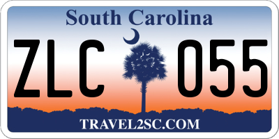 SC license plate ZLC055