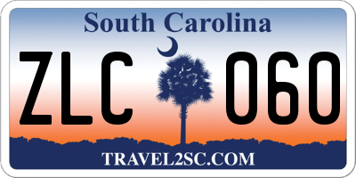 SC license plate ZLC060