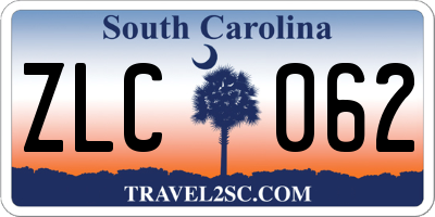 SC license plate ZLC062
