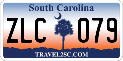 SC license plate ZLC079