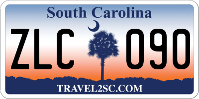 SC license plate ZLC090