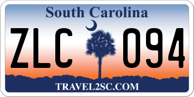 SC license plate ZLC094