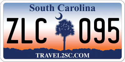 SC license plate ZLC095