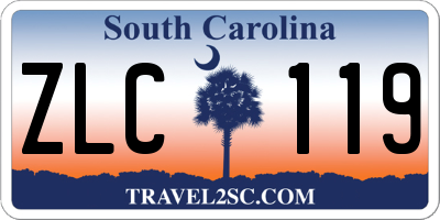 SC license plate ZLC119