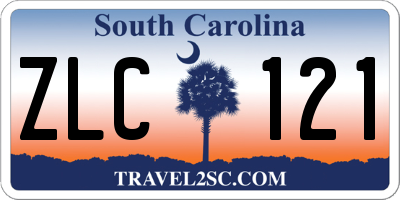 SC license plate ZLC121