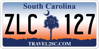 SC license plate ZLC127