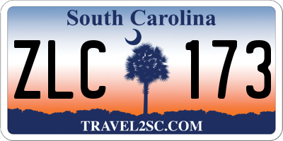 SC license plate ZLC173