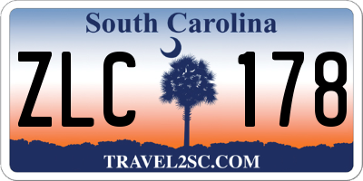 SC license plate ZLC178