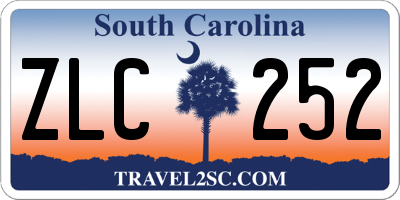 SC license plate ZLC252