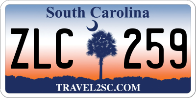 SC license plate ZLC259
