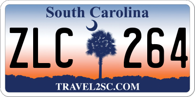SC license plate ZLC264