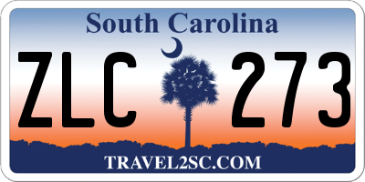 SC license plate ZLC273