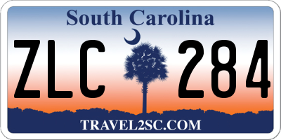 SC license plate ZLC284