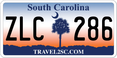 SC license plate ZLC286