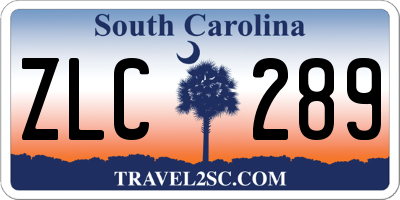 SC license plate ZLC289