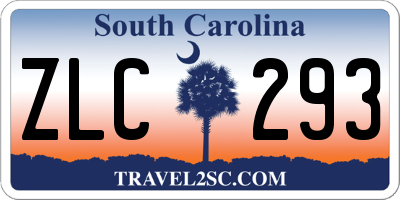 SC license plate ZLC293