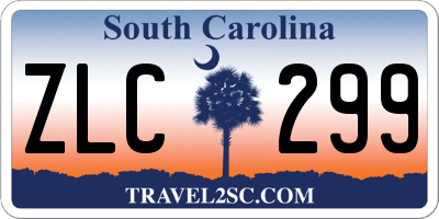 SC license plate ZLC299