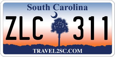 SC license plate ZLC311
