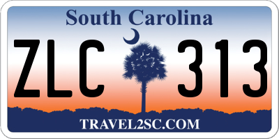 SC license plate ZLC313