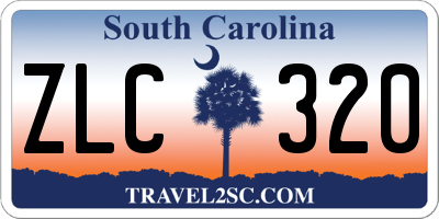 SC license plate ZLC320