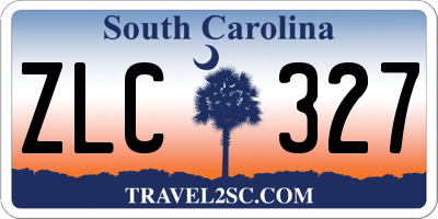 SC license plate ZLC327