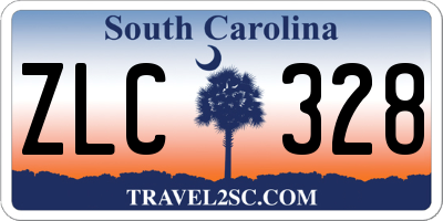 SC license plate ZLC328