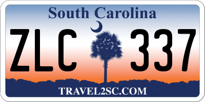 SC license plate ZLC337