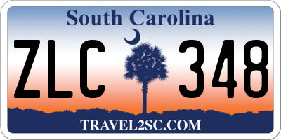 SC license plate ZLC348
