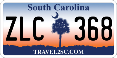 SC license plate ZLC368