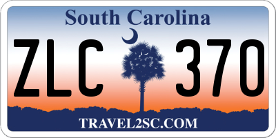 SC license plate ZLC370