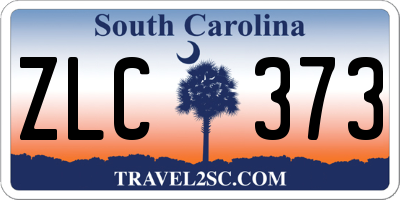 SC license plate ZLC373