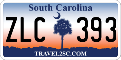 SC license plate ZLC393