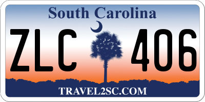 SC license plate ZLC406