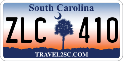 SC license plate ZLC410