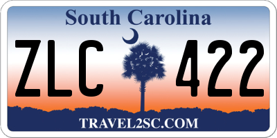 SC license plate ZLC422