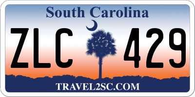 SC license plate ZLC429