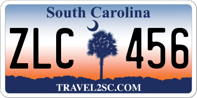 SC license plate ZLC456