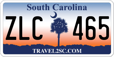 SC license plate ZLC465