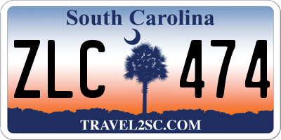 SC license plate ZLC474