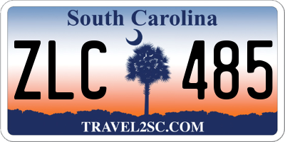 SC license plate ZLC485