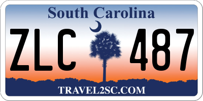 SC license plate ZLC487